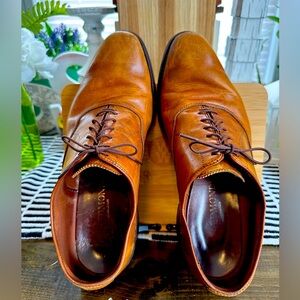 Allen Edmonds Carlyle Dress Shoes, Walnut Brown w/ Dainite Rubber Soles Size 9 D